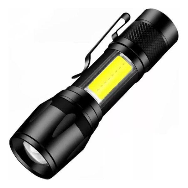 Mini Linterna Tactica Led Militar Recargable Zoom Usb Caza